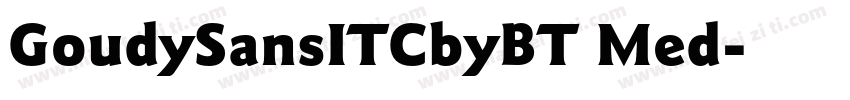 GoudySansITCbyBT Med字体转换